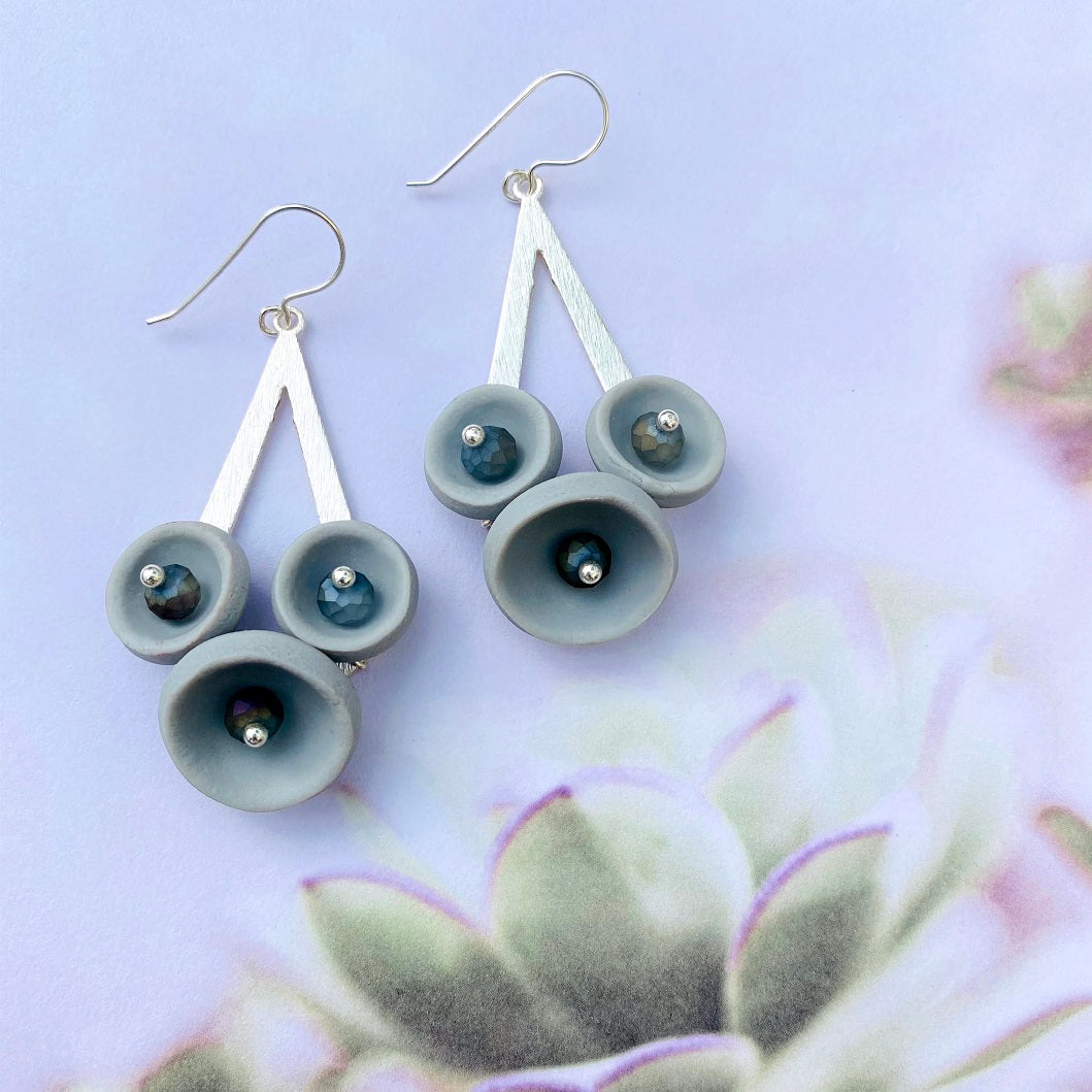 TripleBell Gray Dangles