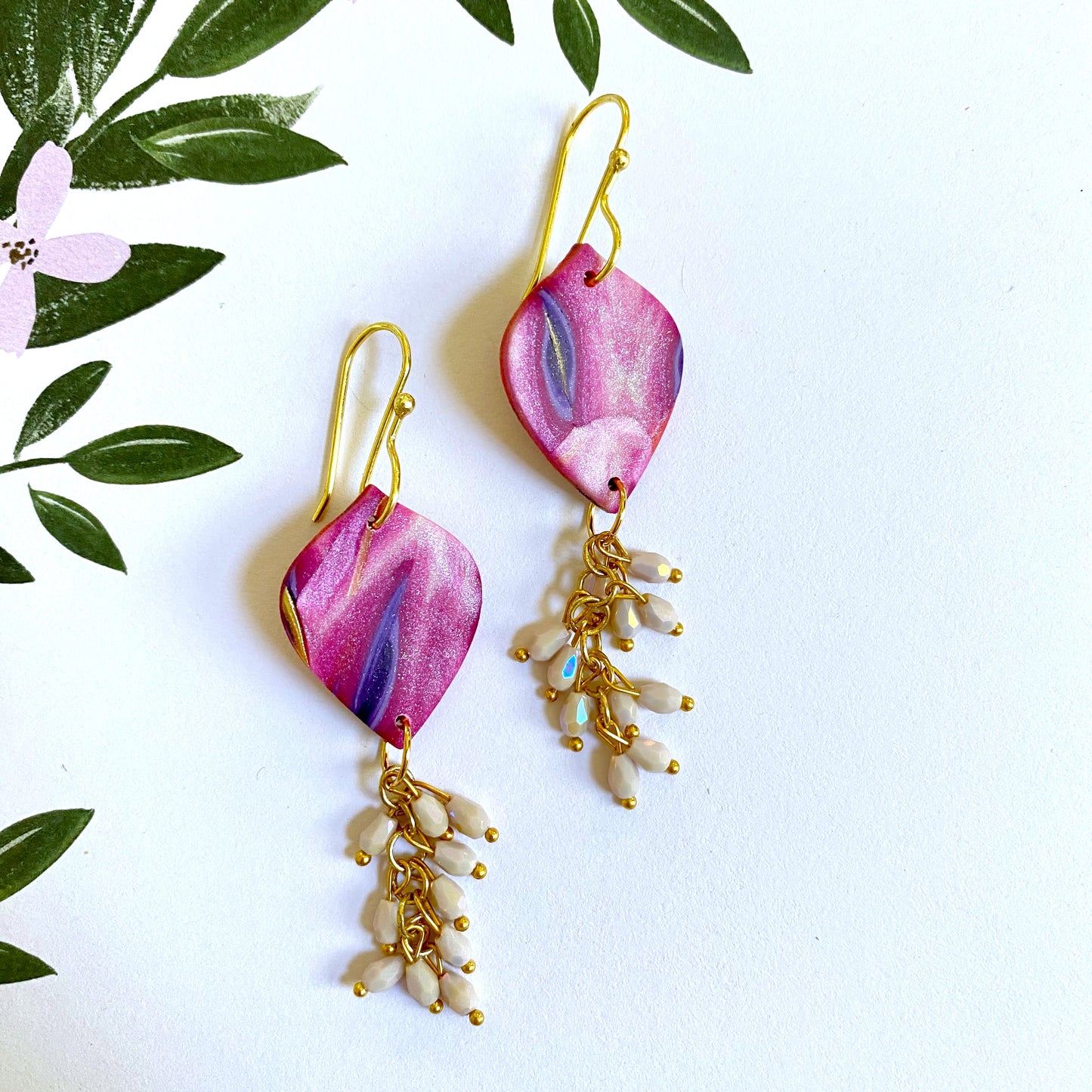Purple Dangle Bunch Dangles