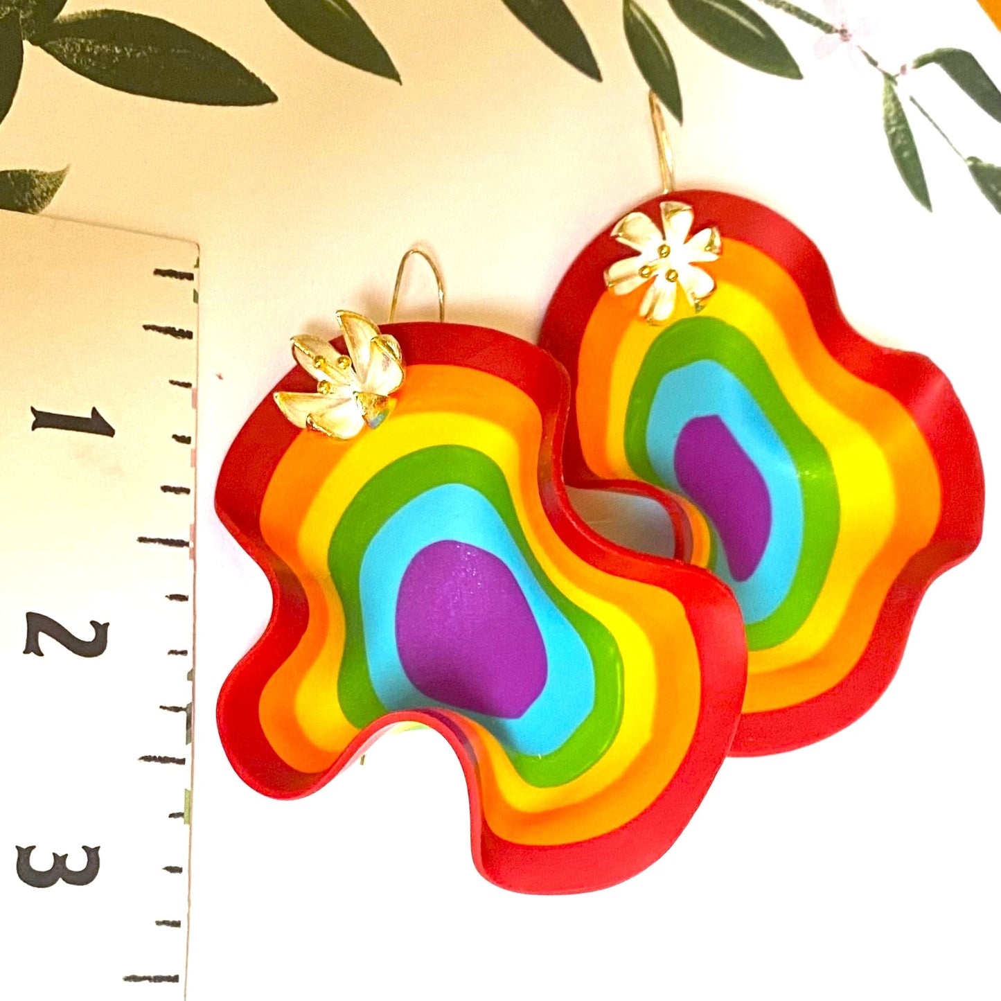 Flowery Rainbow Drops